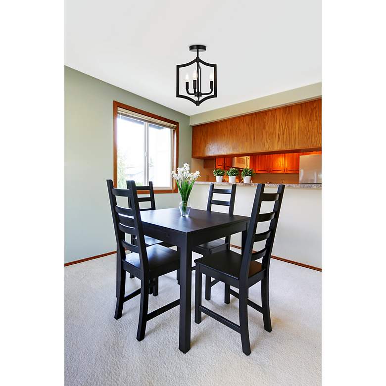 Image 3 Kiera 3 Lts Flush Mount In Black more views