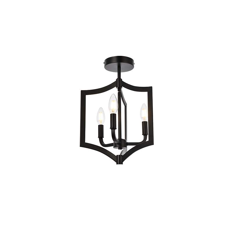 Image 4 Kiera 3 Lts Flush Mount In Black more views