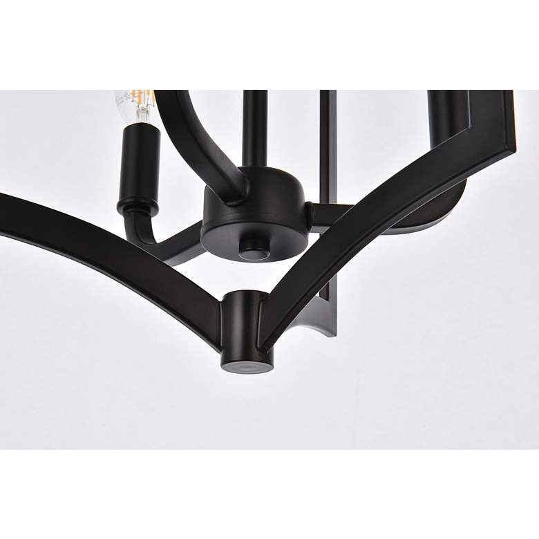 Image 5 Kiera 3 Lts Flush Mount In Black more views