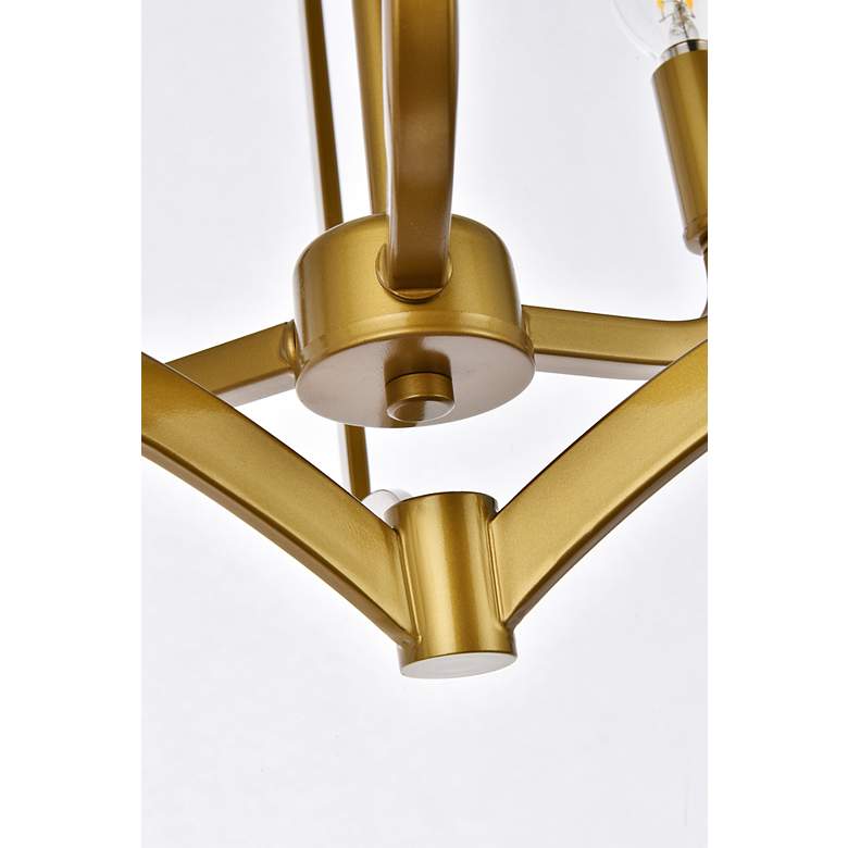 Image 6 Kiera 3 Lts Flush Mount In Brass more views