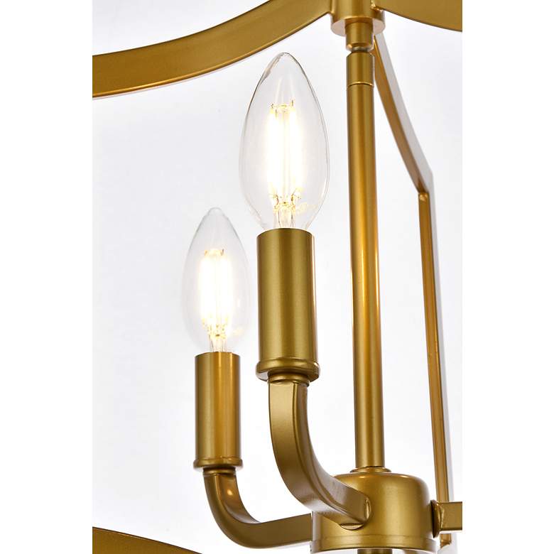 Image 7 Kiera 3 Lts Flush Mount In Brass more views