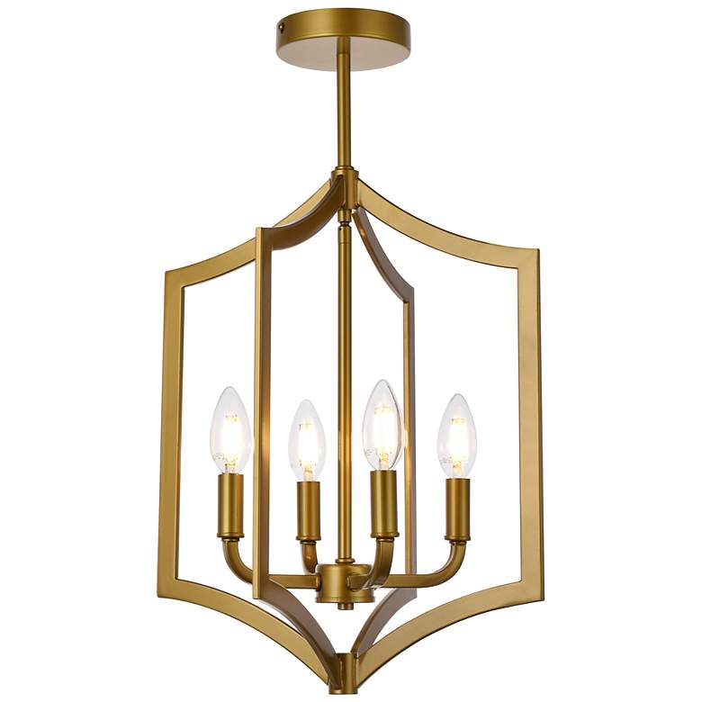 Image 2 Kiera 4 Lts Pendant In Brass