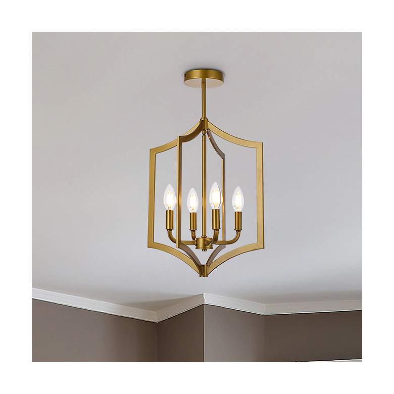 Image 1 Kiera 4 Lts Pendant In Brass
