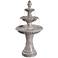 Kiera 46 1/2" High Ivory 3-Tier Tradtional Ceramic Fountain