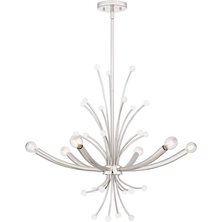 Image 3 Kiera 6-Light Polished Nickel Chandelier more views