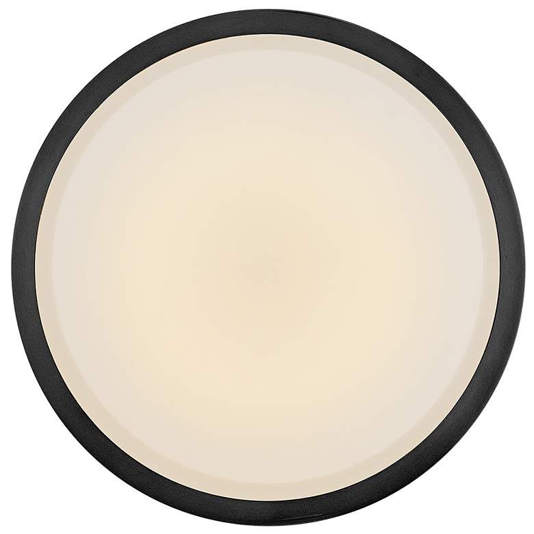 Image 5 Kieran 14 1/4"W Black and Lacquered Brass LED Ceiling Light more views