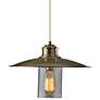 1_Kieran 15" Wide Antique Brass Metal Pendant Light