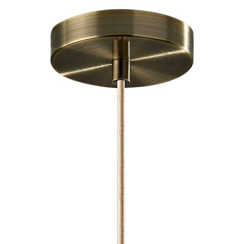 Image 4 Kieran 15" Wide Antique Brass Metal Pendant Light more views