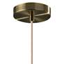 4_Kieran 15" Wide Antique Brass Metal Pendant Light more views