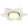 Kieran 18 1/4" Wide White Gold LED Flush Mount With Opal Glass