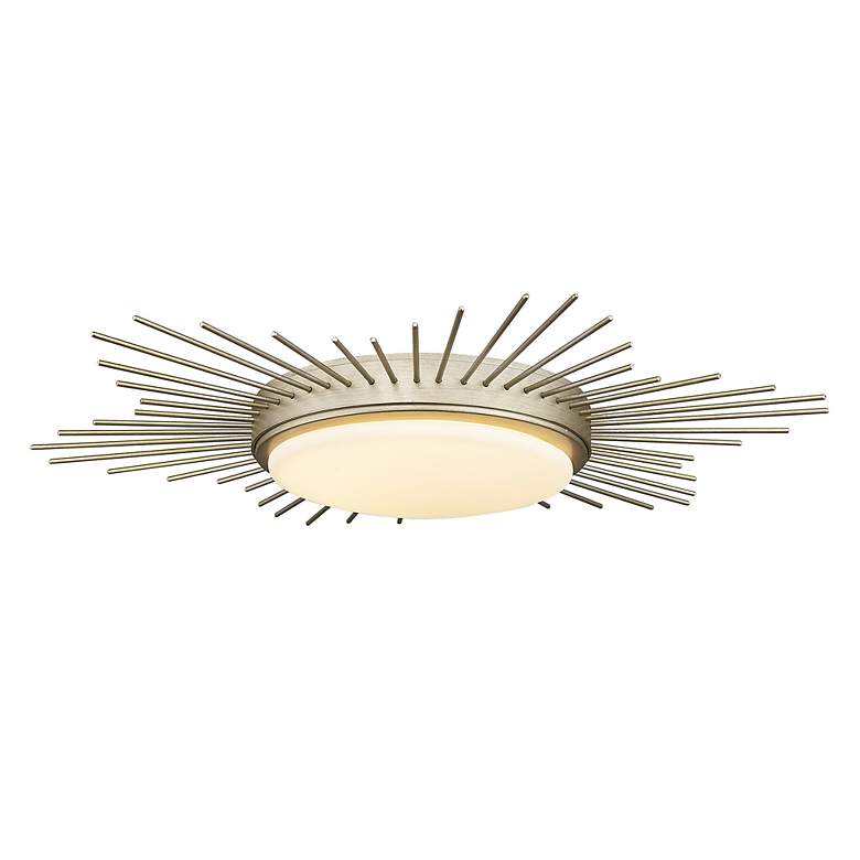 Image 5 Kieran 18 1/4" Wide White Gold LED Sunburst Ceiling Light more views