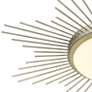 Kieran 24" Wide White Gold Sunburst LED Ceiling Light