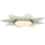 Thumbnail4 of Kieran 24" Wide White Gold Sunburst LED Ceiling Light more views