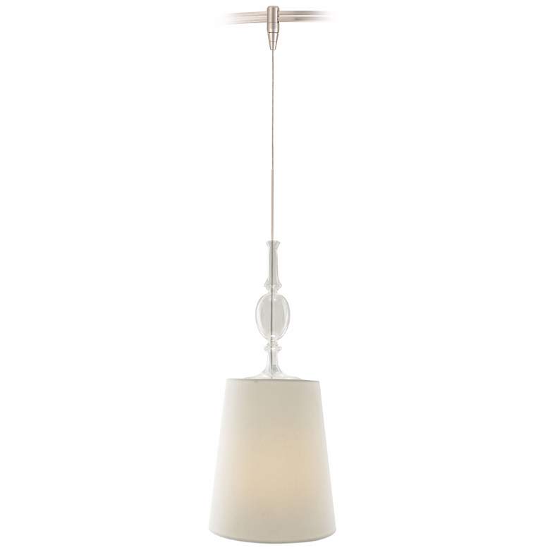 Image 1 Kiev White with Clear Glass Tech Lighting MonoRail Pendant