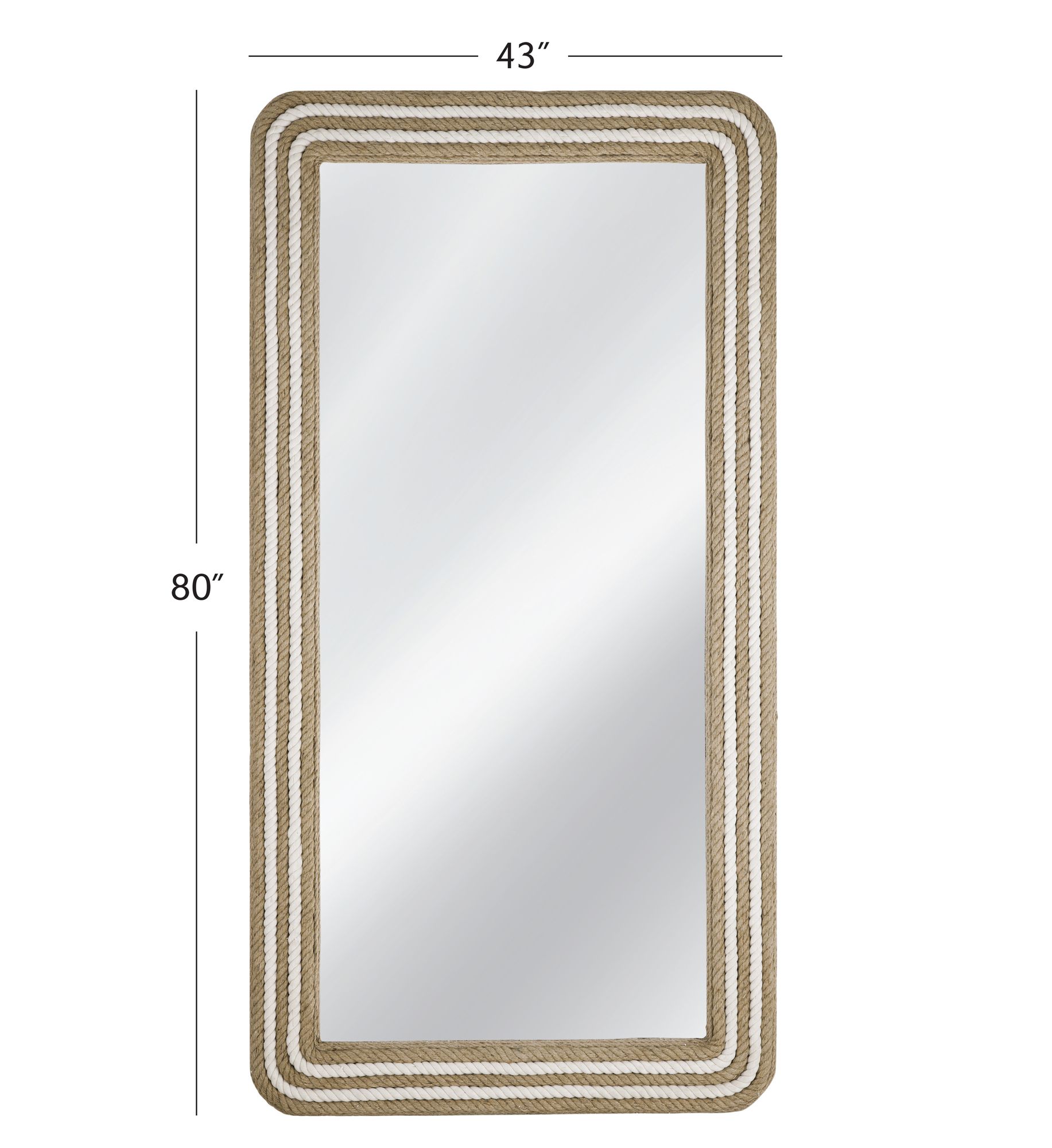 Image 3 Kiko 80" White Floor Mirror more views