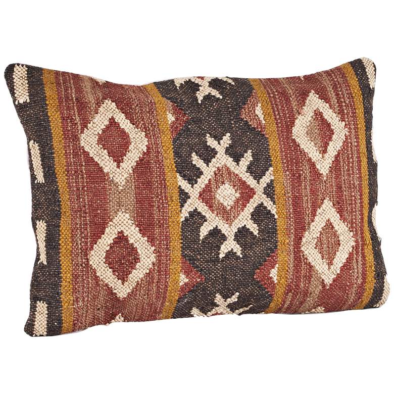 Image 1 Kilim Multi-Color Traditional 23 inchx16 inch Wool Pillow