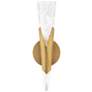 2_Kilt 16"H x 3.5"W 1-Light Wall Sconce in Aged Brass more views