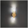 4_Kilt 16"H x 3.5"W 1-Light Wall Sconce in Aged Brass more views