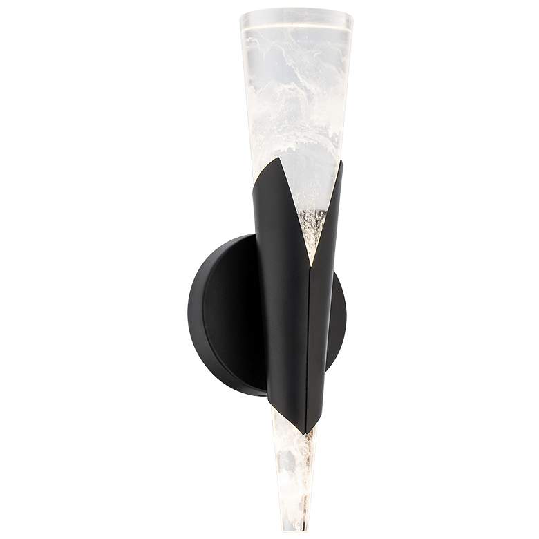 Image 1 Kilt 16"H x 3.5"W 1-Light Wall Sconce in Black