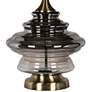 Kimball Antique Soft Brass Table Lamp with Smoked Glass Body