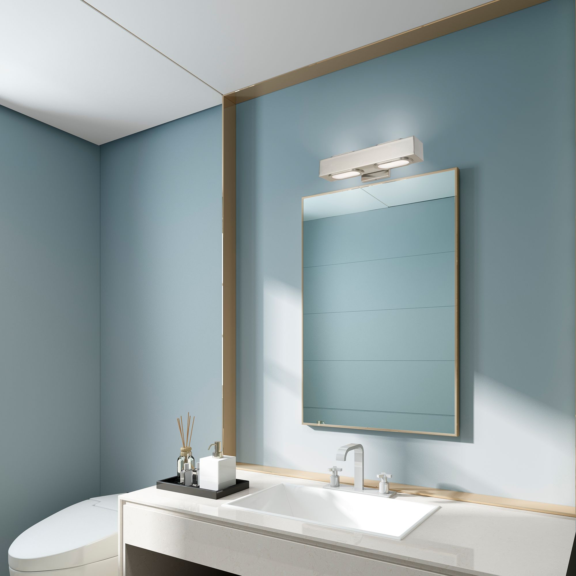 Kimball LED Brushed Nickel ADA Bath Vanity