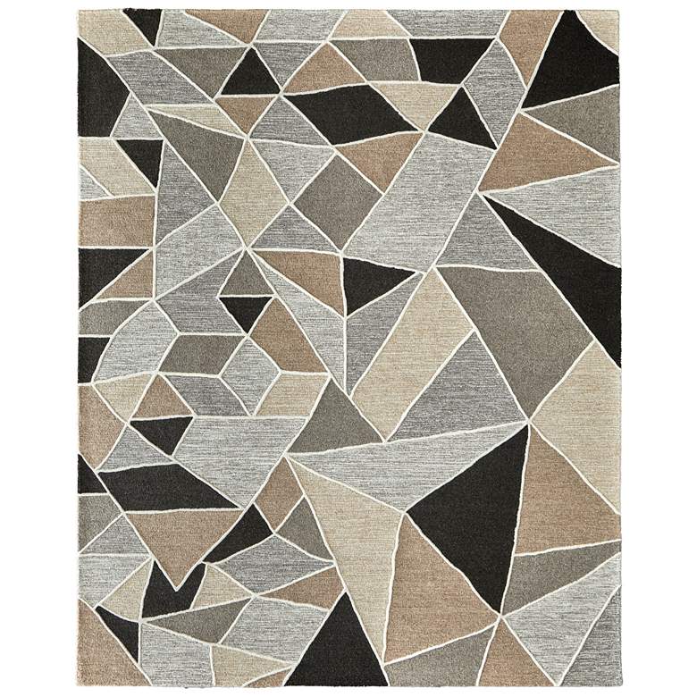 Image 1 Kimball Transitional Abstract Hand Tufted Gray Area Rug 8A33F