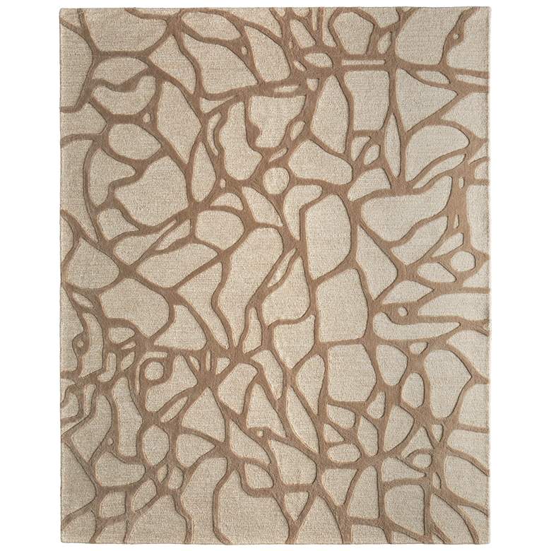 Image 1 Kimball Transitional Abstract Hand Tufted Ivory Area Rug 8A32F