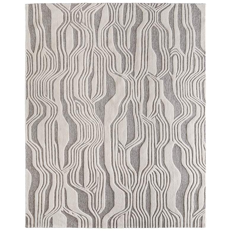 Image 1 Kimball Transitional Abstract Hand Tufted Ivory Area Rug 8A34F