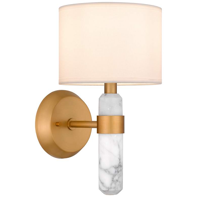 Image 2 Kimberly 1-Light Brushed Weathered Brass Wall Sconce