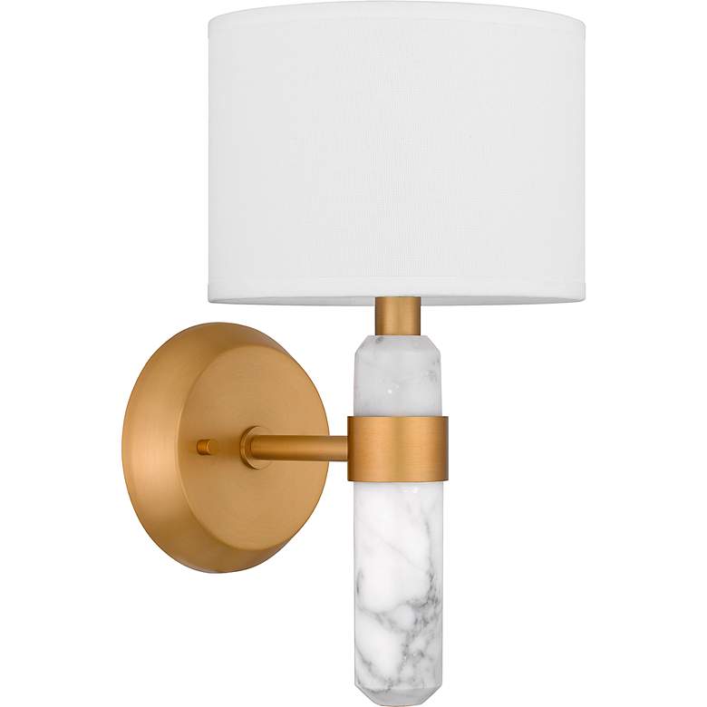Image 3 Kimberly 1-Light Brushed Weathered Brass Wall Sconce more views