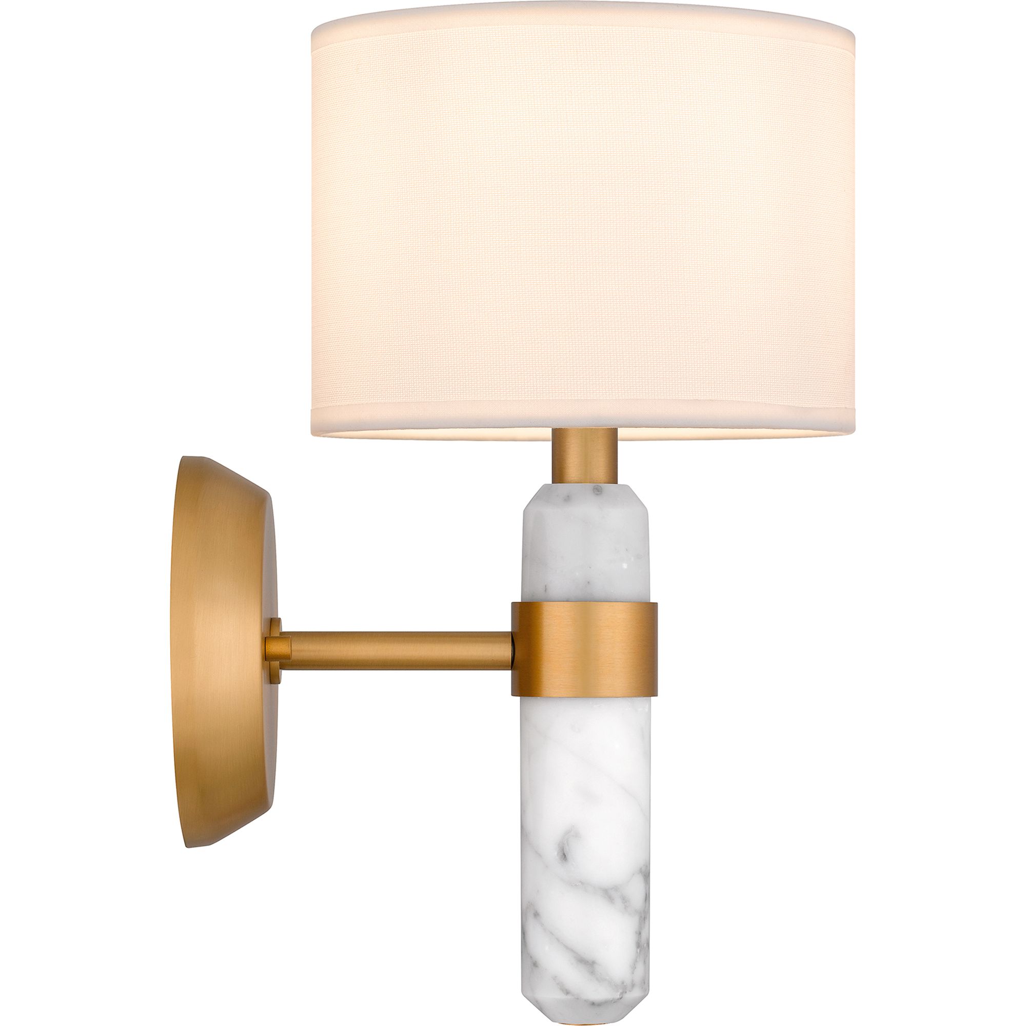 Kimberly 12 1/2" High Brushed Weathered Brass Wall Sconce