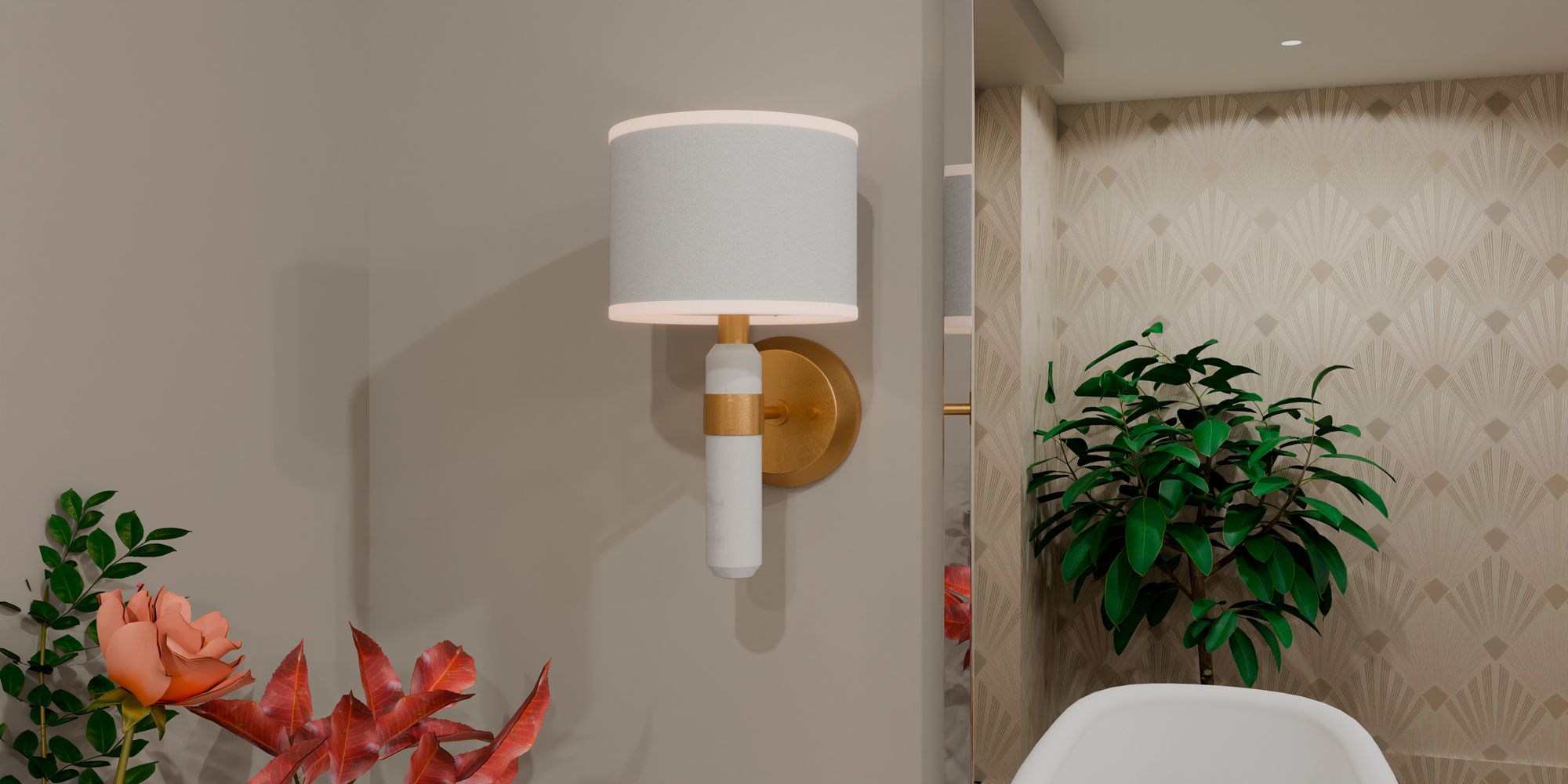 Kimberly 12 1/2" High Brushed Weathered Brass Wall Sconce