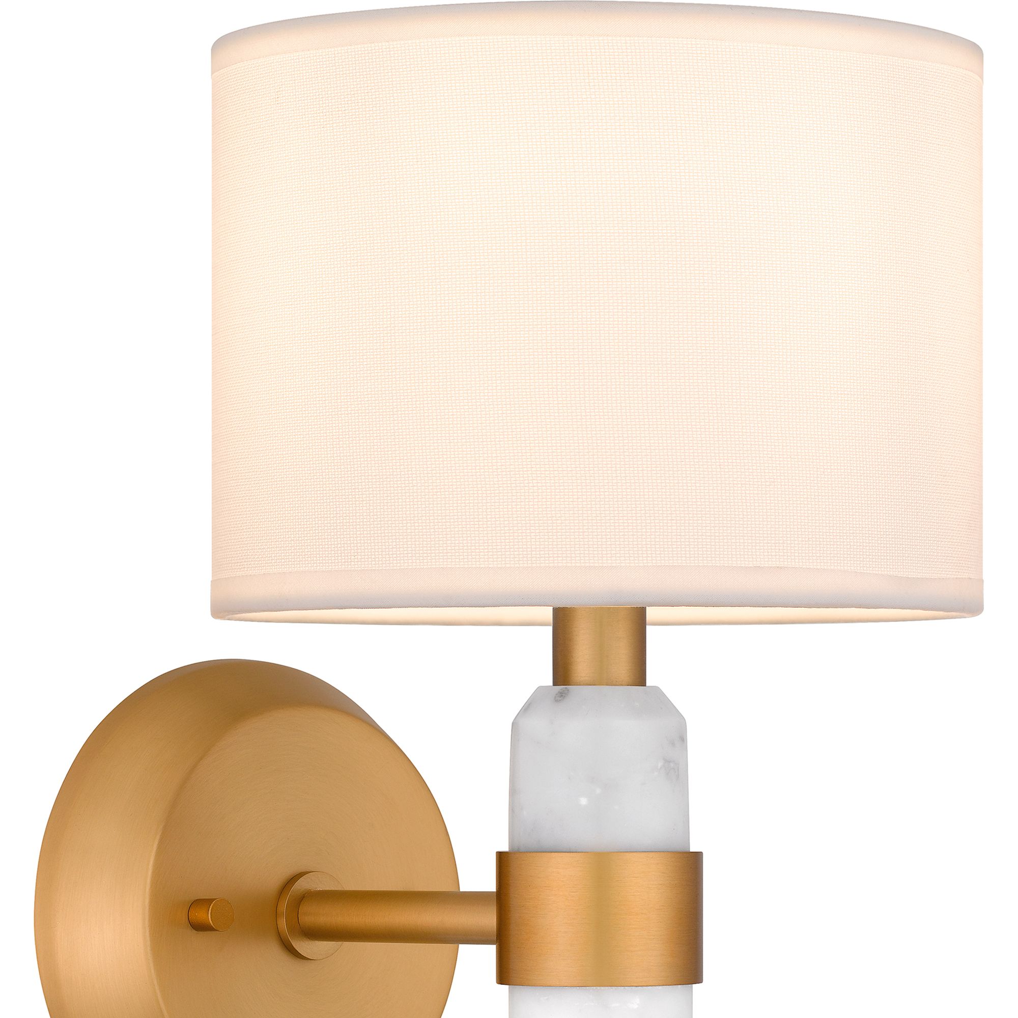 Kimberly 12 1/2" High Brushed Weathered Brass Wall Sconce
