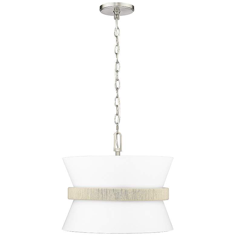 Image 2 Kimbry 16" Wide Brushed Nickel Pendant Light more views