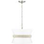 2_Kimbry 16" Wide Brushed Nickel Pendant Light more views