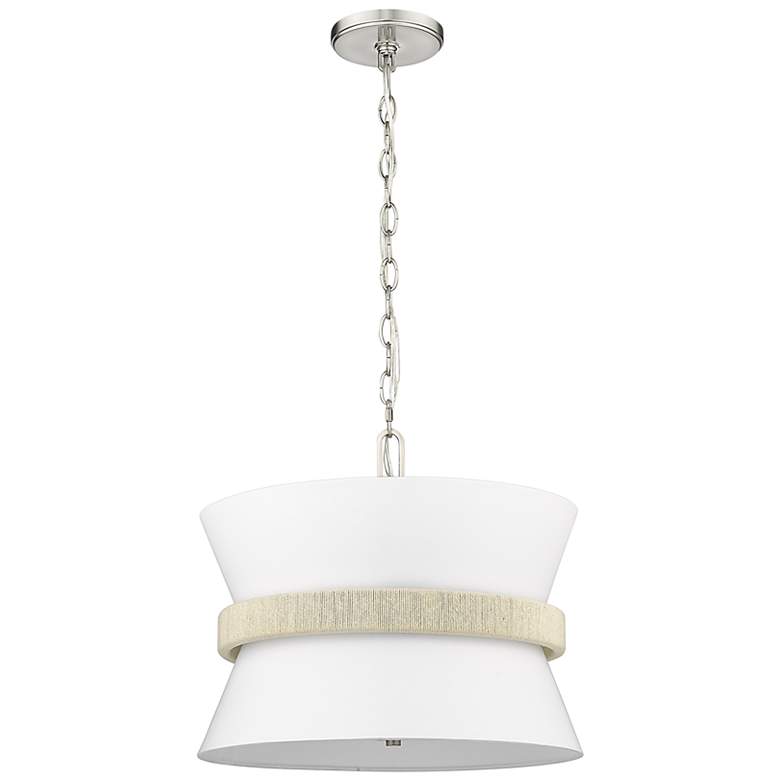 Image 3 Kimbry 16" Wide Brushed Nickel Pendant Light more views
