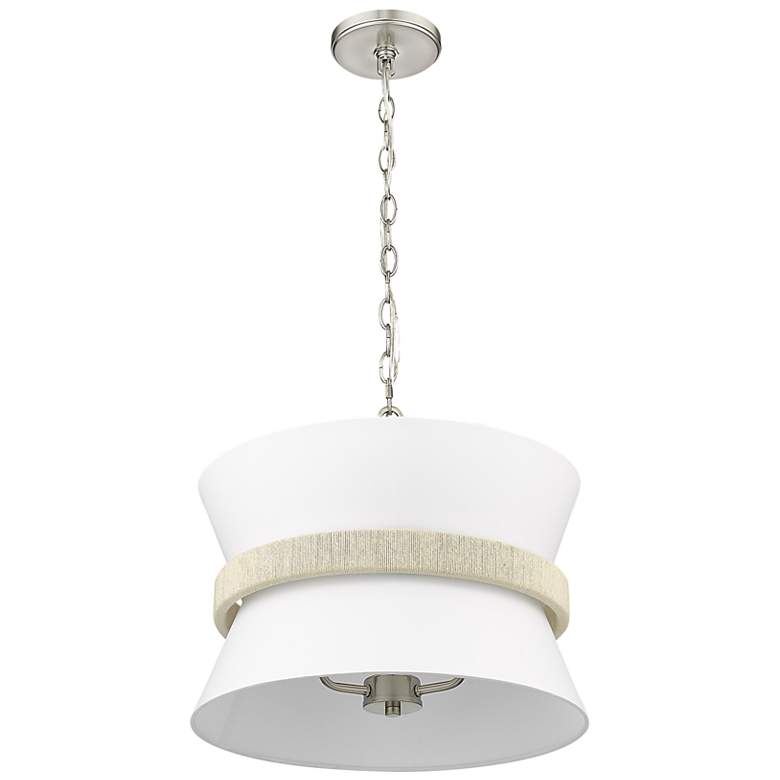 Image 4 Kimbry 16" Wide Brushed Nickel Pendant Light more views