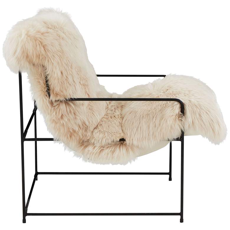 Image 6 Kimi Natural Sheepskin Accent Chair more views