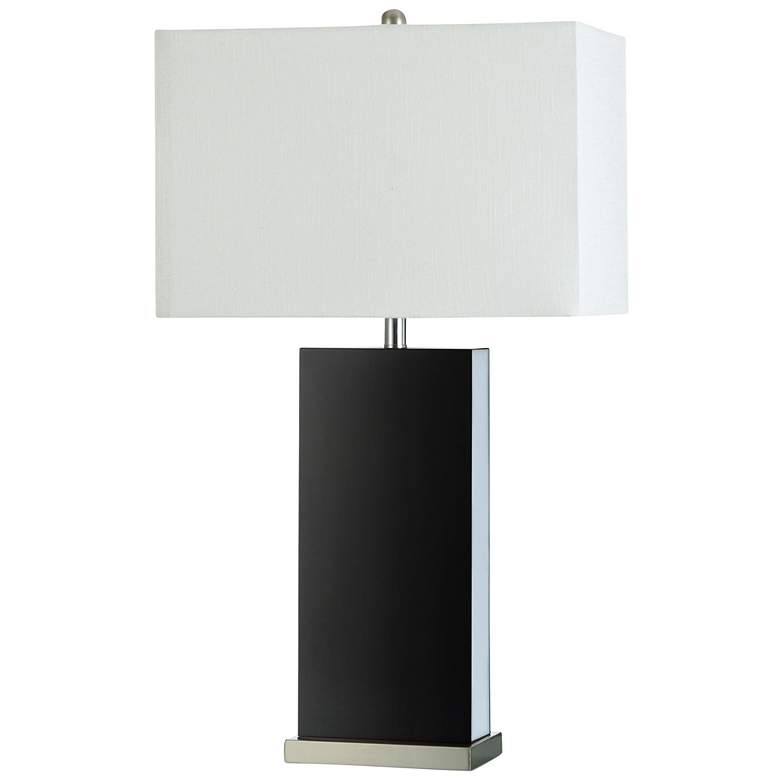 Image 1 Kimono Black - Black Acrylic Table Lamp With Steel Base And Side Light LED