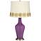Kimono Violet Anya Table Lamp with Flower Applique Trim