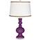 Kimono Violet Apothecary Table Lamp with Twist Scroll Trim