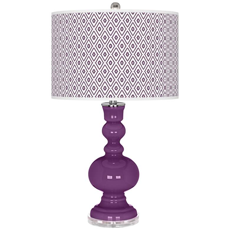 Image 1 Kimono Violet Diamonds Apothecary Table Lamp