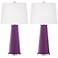 Kimono Violet Leo Table Lamp Set of 2