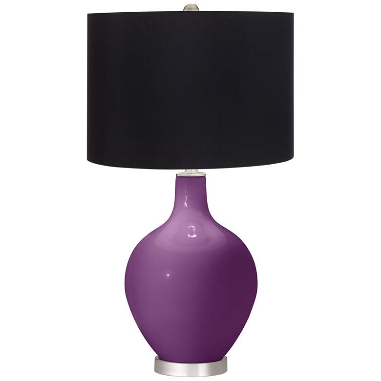 Image 1 Kimono Violet Ovo Table Lamp with Black Shade