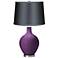 Kimono Violet - Satin Dark Gray Shade Ovo Table Lamp