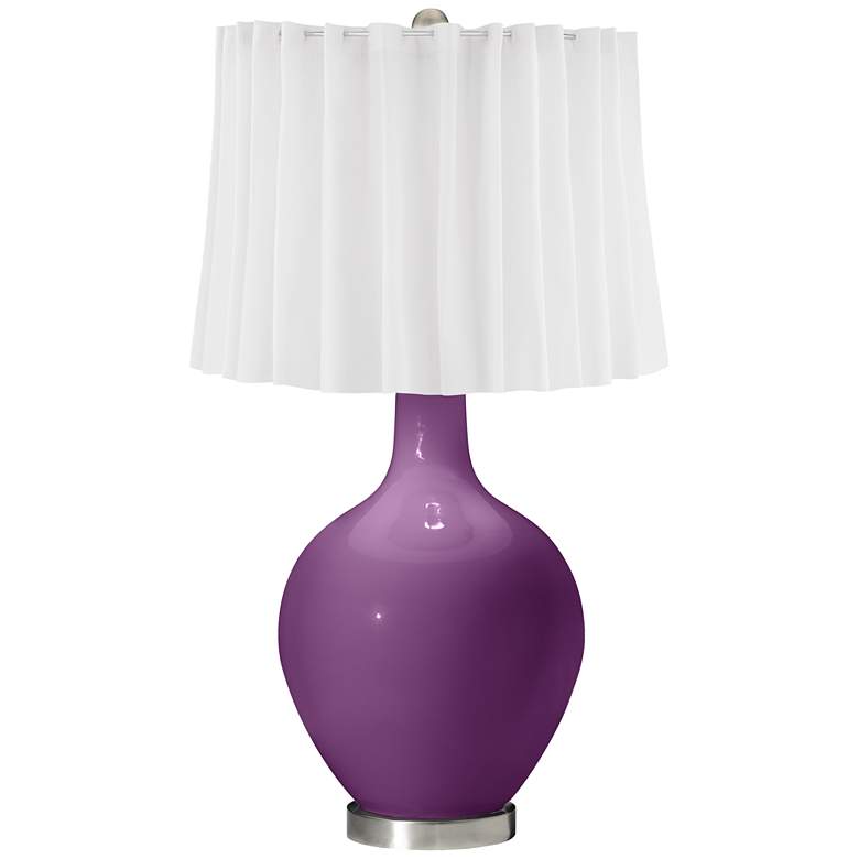 Image 1 Kimono Violet White Curtain Ovo Table Lamp