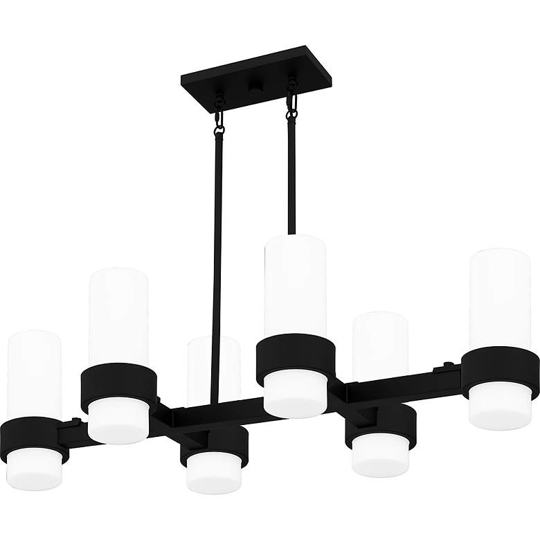 Image 4 Kimora 6-Light Matte Black Island Light more views