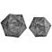 Kimora Aged Bronze Icosahedron Decorative Objects Set of 2