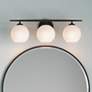 1_Kimorra 24" Wide Matte Black 3-Light Vanity Bath Light