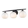 3_Kimorra 24" Wide Matte Black 3-Light Vanity Bath Light more views